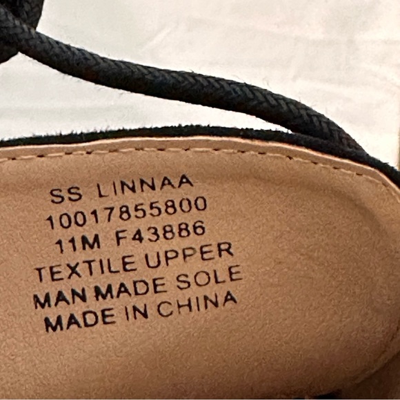 Sun + Stone Black Lace Loafer Flats - Picture 10 of 11